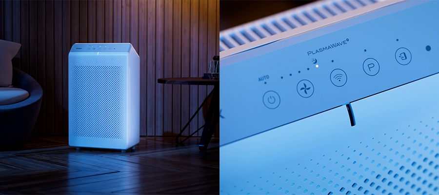 5530 control panel at night showing sleep mode